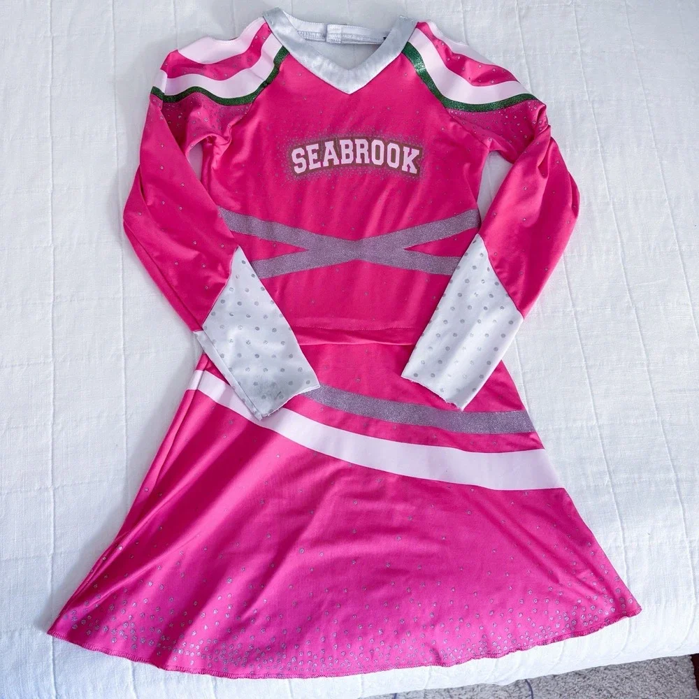 Disney Zombies‎ 3 Addison Wells Classic Cheer Halloween Costume Pink Girls LARGE